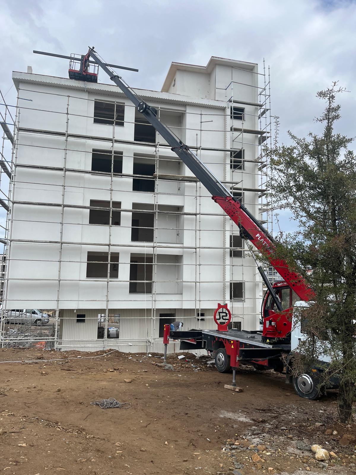 Denizli Sepetli Vinç Kiralama Çalışması - Eko Platform Vinç